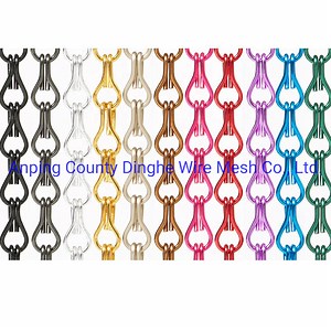 [Hot Item] Double Hook Metal Chain Link Fly Wire Screen Mesh Curtain