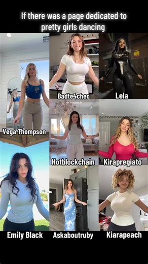 Babesoftiktok | Vega Thompson , Emily Black , Hotblockchain , Lela , Kirapregiato , Kiarapeach , Badte4cher and Askaboutruby | Instagram