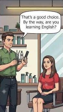 Learn English at a Barber Shop ✂️ | Easy English Conversation for Beginners