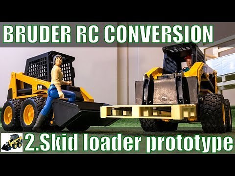 Bruder skid loader RC conversion pt2: prototype