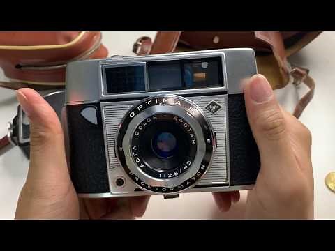 Agfa Optima II mit Color-Apotar 45mm 1:2.8 Mit Blitz Agfalux Camera Demo