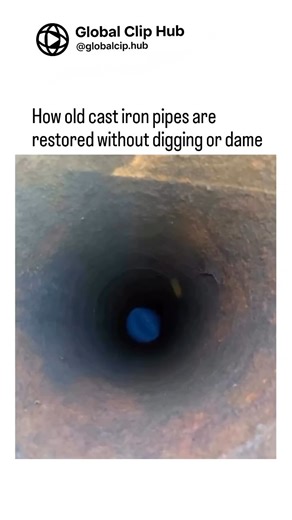 Global CLIP HUB on Instagram: "Most people assume replacing old cast iron pipes means tearing up floors, digging trenches, and turning your home or street into a construction zone — but modern engineering proves that’s no longer true. Today, trenchless rehabilitation lets technicians repair damaged pipes from the inside, without disturbing the surface above. The standout method is CIPP (Cured-In-Place Pipe) technology. A flexible liner soaked in resin is inserted into the failing pipe, expanded 