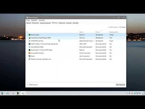 Windows 10-11 başlangıçta açılan programları kapatma
