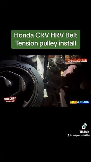How to replace belt tension pulley #Honda #HRV #youtube #diy #psl #engine @doityourself0786 #repare