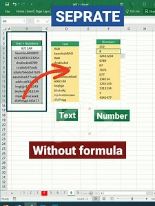 Seprate Text and numbers in excel without formula #sepratetext #splittext #excel #sepratetextandnumbers | #autofillinexcel #seriesfill #alphbetseriesfill #alphabetautofill #dataentry #excelshortcuts #exceltips #exceltricks #bestexceltips #amazingexceltricks #tips&tricks #tipsandtricks #exceltips&tricks #excel2019 #excel2013 #msoffice #exceltraining #msofficetraining #exceltipsandtricks #excelreels #excelquery #interviewquestions #excelinterviewquestions #excelproblem #excelshortcuts #excelshortk