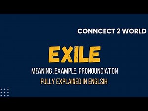What Does exile Means || Meanings And Definitions With exile in ENGLISH