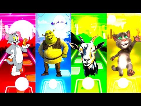 TOM JERRY-SHREK-GOAT-TALKING TOM_TILES HOP EDM RUSH