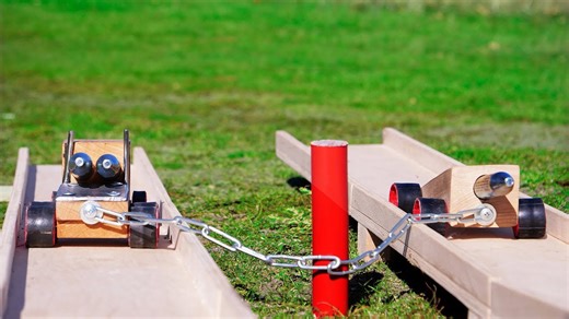 Experiments and crash tests with jet cars