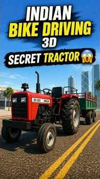 Use code 5643 and unlock the secret tractor 🚜#shorts #ytshorts #indianbikedriving3d