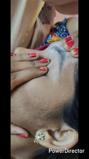 eyebrow threading tutorial/left eye threading