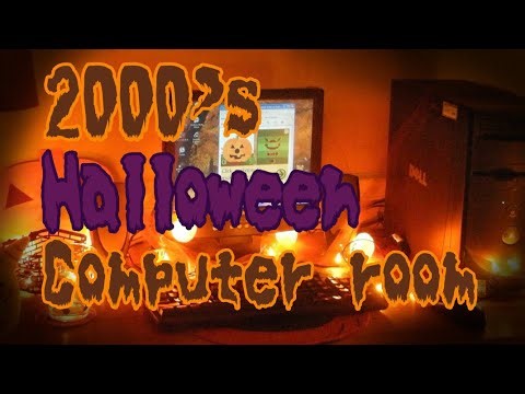 2000's Halloween computer room 🎃🍫