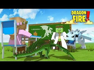 DRAGON LESSONS FROM TINY TURTLE ! | Minecraft Dragon Fire | Little Kelly