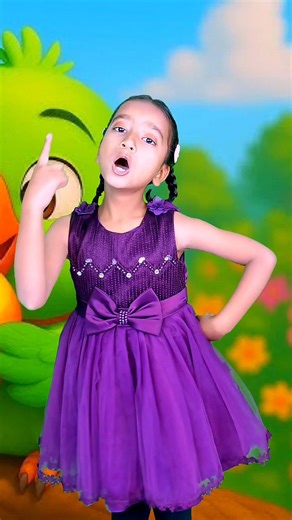 Parrot Rhymes Main Tota Hare Rang Ka, मैं तोता मैं तोता, Hindi Poem For Kids #kidssongs#trending