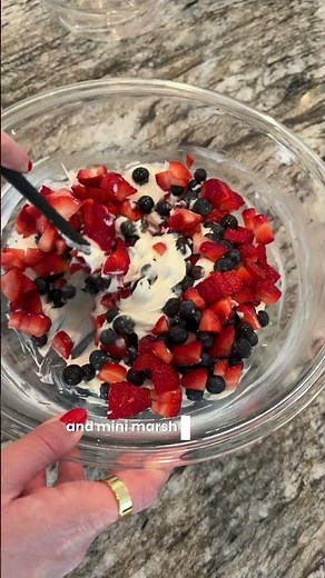 Red, White, & Blue Cheesecake Salad