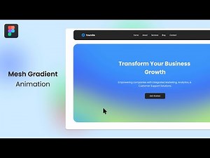 Animated Mesh Gradient in Figma | Figma Tutorial