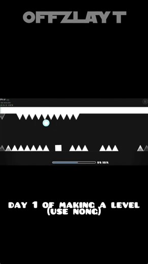 day 1 of making a level #geometrydash #leveleditor #preview #subscribemychannel #shorts