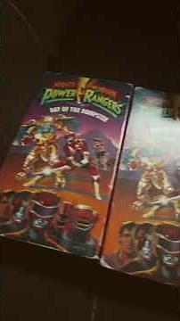 My entire power ranger vhs tape collection and yes my vcr still works in 2026 #powerrangers