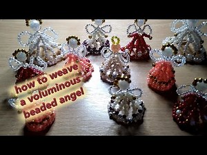 how to weave a voluminous beaded angel