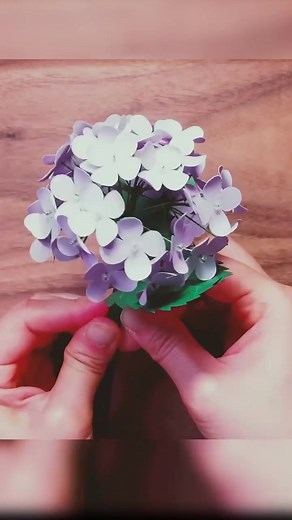 紙で作る紫陽花のハンドメイドガイド