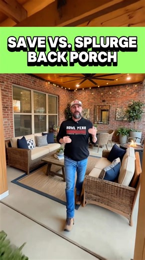 Josh Chipman on Instagram: "Making your back porch home starts in the building phase, so you have to choose where to save and where to splurge #renovation #diy #construction"
