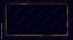 luxury frame on black background motion graphics