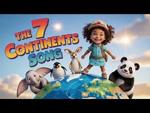 The 7 Continents Song for Kids 🌍 | Learn Continents with Fun Animation!