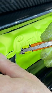 💎 Chrome to Bright Color – Lamborghini Rear Emblem Wrap. In this tutorial, we show how to transform the rear “Lamborghini” emblem from chrome to the exact same yellow-green bright color as the whole wrapped body 🌟. The result is a seamless, premium look that ties the entire car together.✅ Use leftover vinyl from the body wrap — no need for a full roll🧼 Clean the emblem for perfect adhesion🔥 Apply heat gun for better flexibility and adhesion✂️ After cooling down, use a sharp knife, blade slig