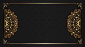 Download motion background, with golden mandala ornament for free