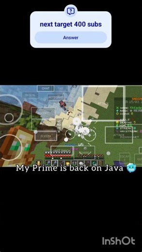 my java prime is back 🥶 #shorts. #minecraft