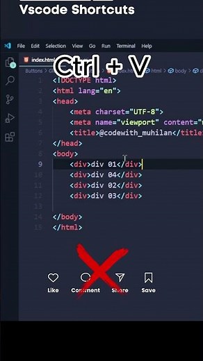 VS Code Shortcut You Must Know! 💻 Move Lines Like a Pro (Alt + ↑ / ↓)