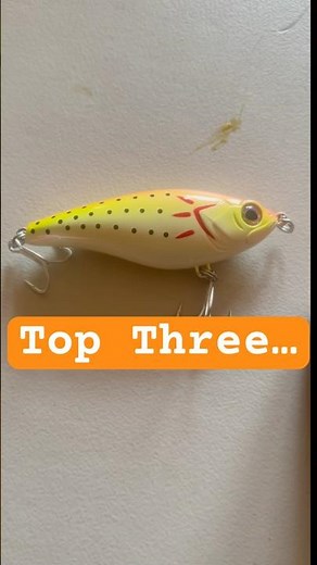 Top Three Lures For Striped Bass!