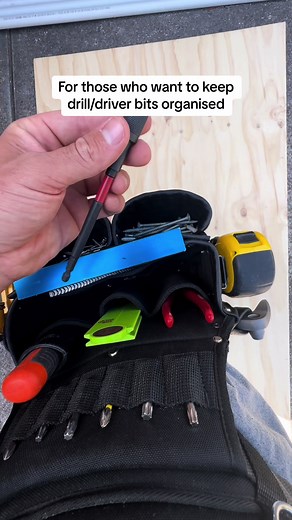 Organize Drill/Driver Bits with Custom Tool Pouch