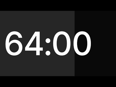 ⏱ 64 Minute Timer with Alarm | Temporizador 64 minutos | Cronômetro 64 minutos | 64분 타이머 | ６４分タイマー