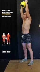 20-Minute Full-Body Kettlebell Workout | One Bell AMRAP #shorts