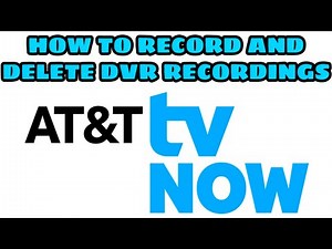 How to Record and Delete DVR recordings on AT&T TV NOW