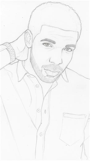 Drake Sketch ✍️ | Modern Realism Portrait Reel