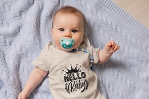 Baby Onesie – "hello Baby" Organic Cotton Bodysuit - Etsy