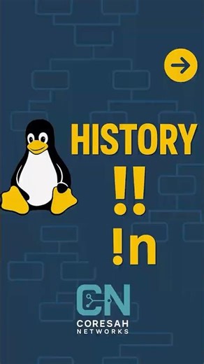 Linux Tips: Command History Tricks 🔥 history, !!, !n #linux #shorts