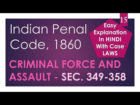 Assault and Criminal Force - Indian Penal Code