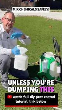 STOP Mixing Chemicals Wrong! ⚠️ DIY Pest Control Safety Must-Know #pestcontrol #diypestcontrol