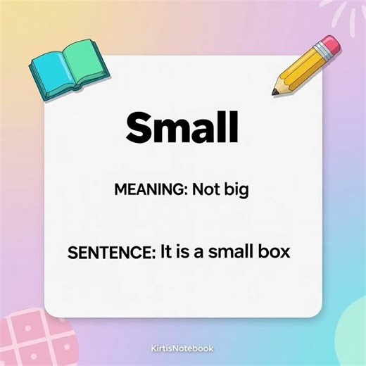 3 Words You Must Know Today – Big, Small and Tiny ⭐