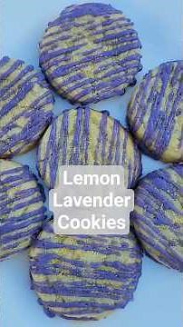Lavender Cookies. No Soap Flavor. #baking #cookies #lavender #recipe #lemon