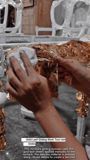 Gold Leaf Gilding Work Tool Using Manual Gilding Tool #worktool