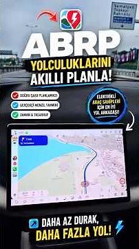 🚗⚡ ABRP Nedir? Elektrikli Araçta En Akıllı Yol Planlama Uygulaması! #abrp #rota #yolculuk #şarj