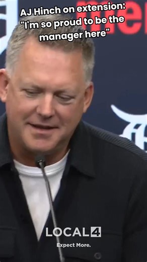77K views · 1.1K reactions | A.J. Hinch and the Detroit Tigers agreed to another contract extension this season, and he said he's "so proud to be the manager here." | WDIV Local 4 / ClickOnDetroit | Facebook