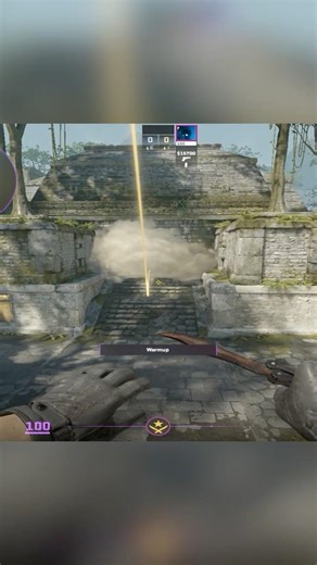 CS2 Ancient Red Room Smoke #shorts #fyp