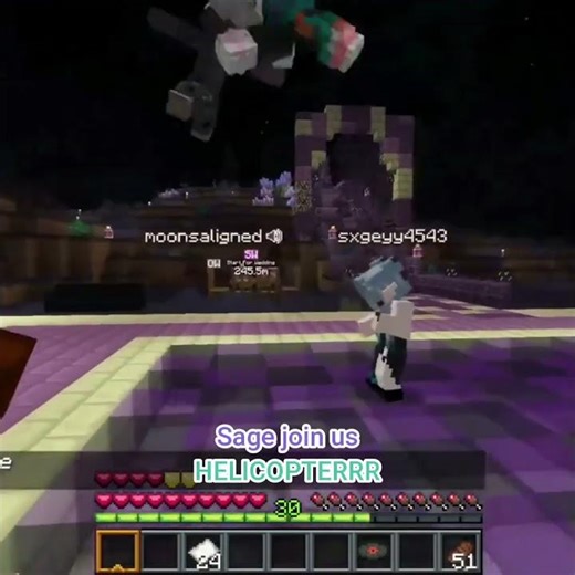 JOIN THE HELICOPTER!! #breakthecycle #minecraft #btcsmp