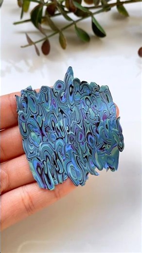 Faux abalone/ paua shell polymer clay tutorial! 🐚