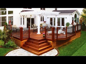 ELEVATED DECK DESIGN IDEAS | BEAUTIFUL BACKYARD MULTI-LEVEL DECK IDEAS FOR OUTDOOR LIVING SPACE