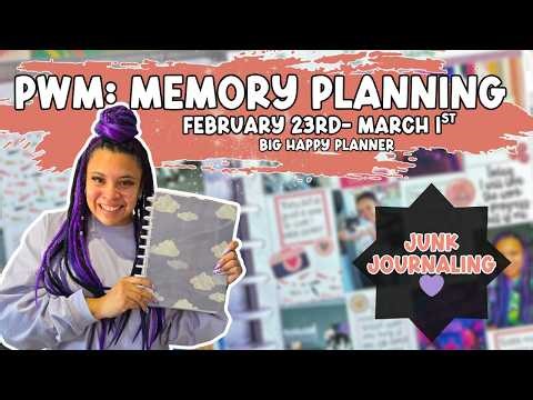 MEMORY PLANNER PLAN WITH ME | BIG HAPPY PLANNER | Creative Journaling | Week 9